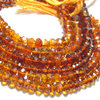 14 inches - Trully - AAA -High Quality Maderian Dark Colour Natural Citrine Super Sparkle Micro Faceted Rondell Beads size - 4 - 5 mm approx